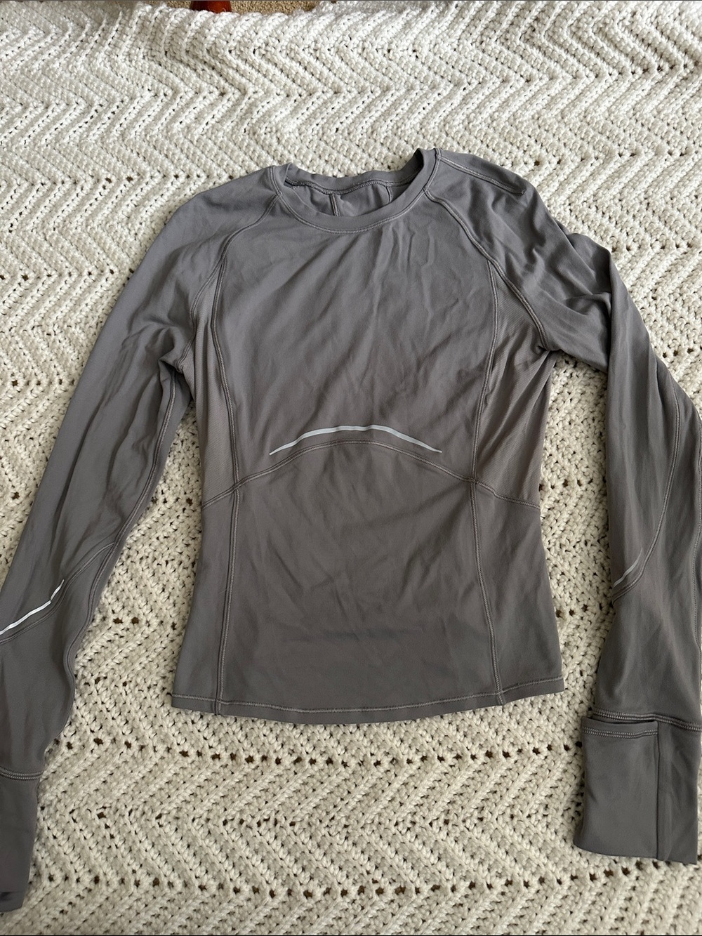 Lululemon Gray Long Sleeve Active Top